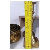 Brass Candle Sticks and Planter Lot