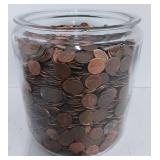 Circulated Pennies 30 lb Lot