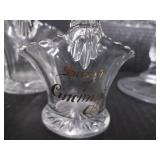 Crystal Baskets and Glass Cake Plate