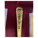 Myotts Boquet Dinnerware Staffordshire England and Stainless Steel Flatware with Case