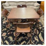 Samsonite Card Table and Four Chairs