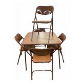 Samsonite Card Table and Four Chairs