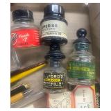 Vintage Inkwell, Ink and Pen Lot