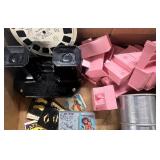 Vintage Toy Lot Viewmaster Doll furniture Boot Bank