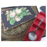 Swedish Spoon Vintage Doll Persian Rug Adirondack Twig Wall Pocket Folk Art Antique Journal 1889