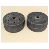 Set of 4 Concrete 7.5# Weights