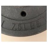 Set of 4 Concrete 7.5# Weights