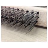 Pair of Forney Wire Bristle Brushes - Wood