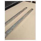 2 Large Steel Sliders - Great for Doors Or Table