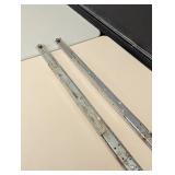 2 Large Steel Sliders - Great for Doors Or Table