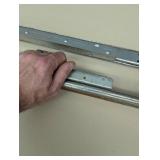 2 Large Steel Sliders - Great for Doors Or Table