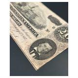1864 $20 Confederate States of America Civil War Banknote T-67 (Richmond, VA) - Circulated