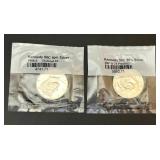 Sealed 1999-S Kennedy Half Dollar 90% Silver Proof Coin & Sealed 2001-S Kennedy Half Dollar 90% Silver Proof Coin