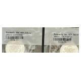 Sealed 2002-S Kennedy Half Dollar 90% Silver Proof Coin & Sealed 2004-S Kennedy Half Dollar 90% Silver Proof Coin