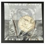 Sealed 1962-D Franklin Half Dollar Silver Coin (Very Fine)