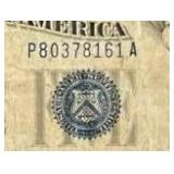 1934C $5 Blue Seal Silver Certificate Banknote (Fine)