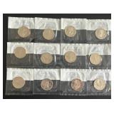 Twelve (12) Sealed Kennedy Half Dollar Proofs - 1990s and 2000s