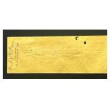 1932 South Carolina Large $10 Pay Warrant