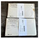 U.S. Mint Uncirculated Coin Sets - 1968 & 1969
