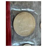 1976 & 1977 U.S. Mint Uncirculated Coin Sets - Eisenhower Dollars!