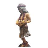LLR - Vintage Sailor Jerry Spiced Navy Rum Hula Girl Store Display Statue