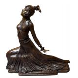 LLR - Vintage Art Deco "Clara" Bronze Sculpture Attributed to  Demetre Chiparus