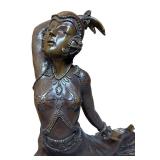 LLR - Vintage Art Deco "Clara" Bronze Sculpture Attributed to  Demetre Chiparus