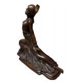 LLR - Vintage Art Deco "Clara" Bronze Sculpture Attributed to  Demetre Chiparus