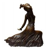 LLR - Vintage Art Deco "Clara" Bronze Sculpture Attributed to  Demetre Chiparus