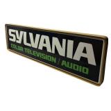 RR - Vintage Light Up Vintage Sylvania Color Television / Audio Sign