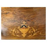 FR -Antique Victorian Inlaid Burled Walnut Four Tiered Corner Whatnot