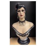 LLR - Sharon Sherrod Vintage- Style Art Deco Flapper Mannequin Head