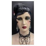 LLR - Sharon Sherrod Vintage- Style Art Deco Flapper Mannequin Head