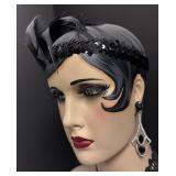 LLR - Sharon Sherrod Vintage- Style Art Deco Flapper Mannequin Head