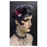 LLR - Sharon Sherrod Vintage- Style Art Deco Flapper Mannequin Head
