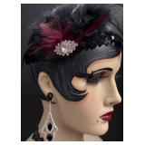 LLR - Sharon Sherrod Vintage- Style Art Deco Flapper Mannequin Head
