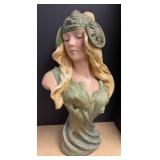 LLR - Theodora Art Nouveau Bust Sculpture in the style of Goldscheider
