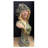 LLR - Theodora Art Nouveau Bust Sculpture in the style of Goldscheider