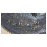 LLR - Antique French Spelter Figural Frileuse Lamp - Aristide De Ranieri French Spelter Figure