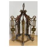 LLR - Pair of Vintage Brass Art Deco Light Fixtures