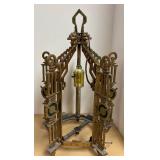 LLR - Pair of Vintage Brass Art Deco Light Fixtures