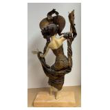 LLR - Vintage Sophisticated Art Deco Style Female Figurine