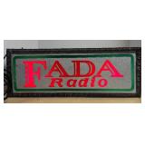 LLR - Vintage FADA Light Up Radio Sign - Vintage Electric Advertising Sign