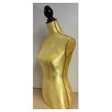 LLR - Dress Form Mannequin with Damask Fabric - Decorative Display