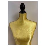 LLR - Dress Form Mannequin with Damask Fabric - Decorative Display