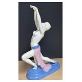 Moriyama Ceramic Art Deco Dancer Sculpture