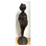 LLR - "La Petite Dhaussy" Bronze Sculpture by Maurice Milliere