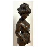 LLR - "La Petite Dhaussy" Bronze Sculpture by Maurice Milliere