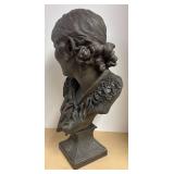 LLR - Antique Spelter Lady Bust