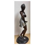 LLR - Vintage Dancing Lady Art Deco Sculpture